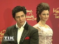 Die Wachsfiguren der Bollywood-Superstars Shah Rukh Khan und Aishwarya Rai