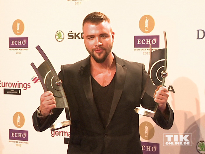 Rapper Kollegah mit seinen zwei Echos