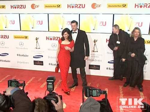 Iris Berben und Heiko Kiesow auf dem roten Teppich