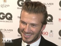 David Beckham gut gelaunt bei den GQ Männer des Jahres Awards 2013