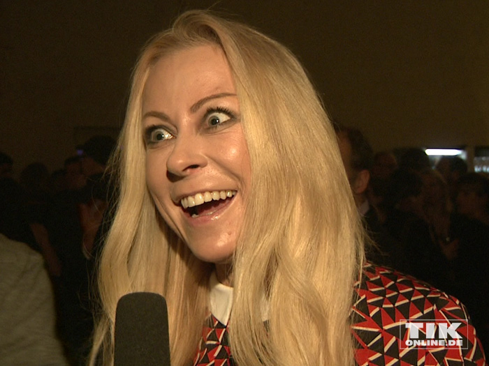 Jenny Elvers auf der Medienboard-Weihnachts-Party 2015 in Berlin