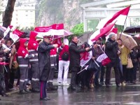 Die Monegassen feiern ihren Nationalfeiertag im Regen