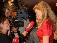 Kate Upton gibt Interviews in München