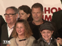 Til Schweiger, seine Tochter Emma Schweiger und Katharina Thalbach auf der Premiere von "Honig im Kopf"