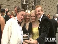 Mario-Max zu Schaumburg-Lippe, Katharina Boe, Cathy Schmitz und Richard "Mörtel" Lugner im Selfie-Fieber bei den Salzburger Festspielen 2014