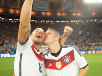 Bastian Schweinsteiger und Lukas Podolski