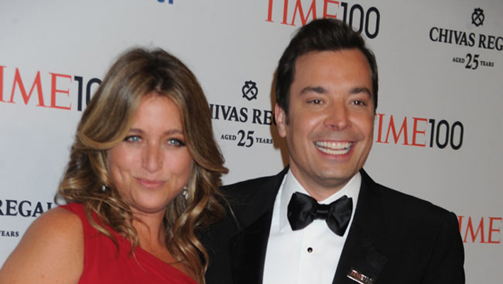 Jimmy Fallon und Nancy Juvonen