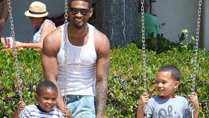Usher und seine Kinder