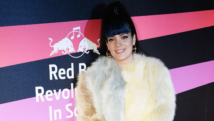 Lily Allen Pelzjacke