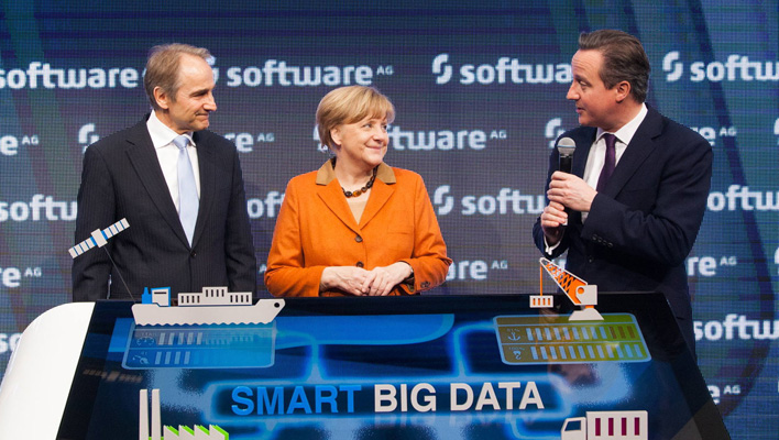 Angela Merkel und David Cameron (Foto: obs/Software AG/Marc Fippel)
