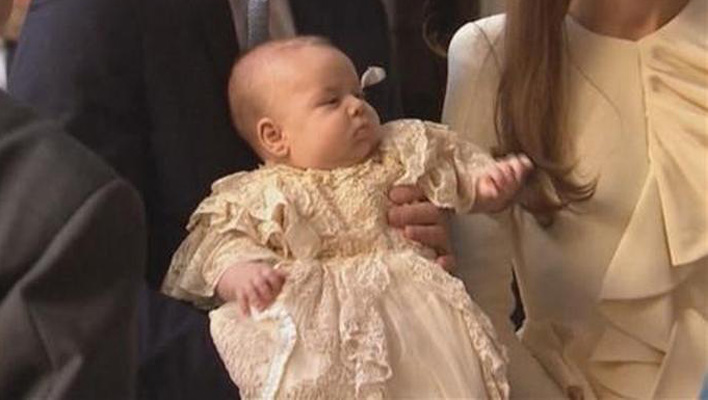 Prinz George als Baby