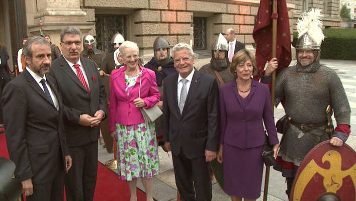 Königin Margrethe von Dänemark und Bundespräsident Joachim Gauck (Foto: HauptBruch GbR)