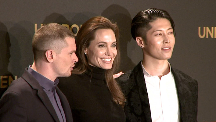 Angelina Jolie, Jack O'Connell und Miyavi (Foto: HauptBruch GbR