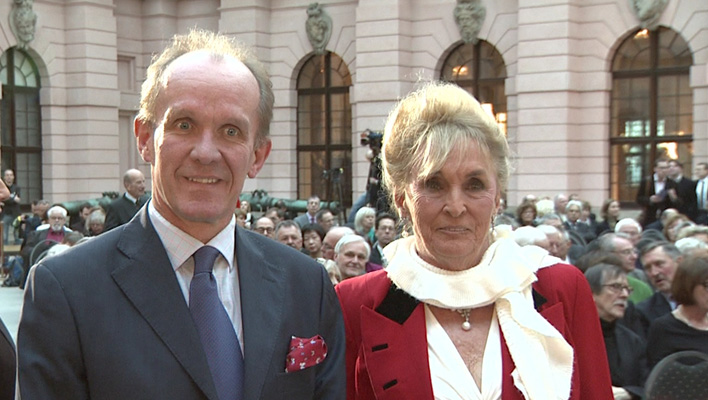 Fürstin Elisabeth von Bismarck und Sohn Gregor von Bismarck (Foto: HauptBruch GbR)