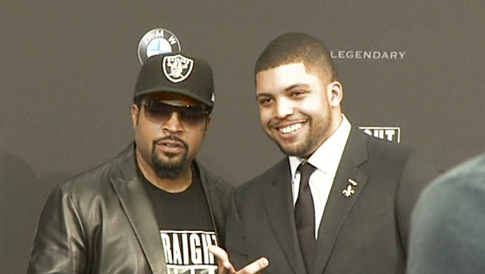 Ice Cube und Sohn O'Shea Jackson Jr. (Foto: HauptBruch GbR)