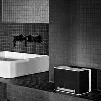 Der Raumfeld kann auch in Feuchträumen aufgestellt werden