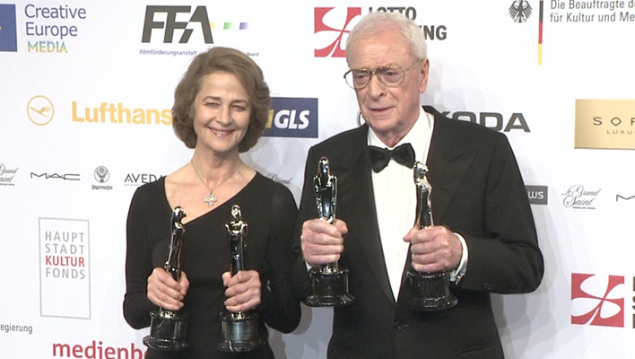 Charlotte Rampling und Sir Michael Caine (Foto: HauptBruch GbR)