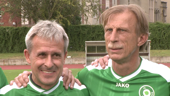 Pierre Littbarski und Christoph Daum (Foto: HauptBruch GbR)