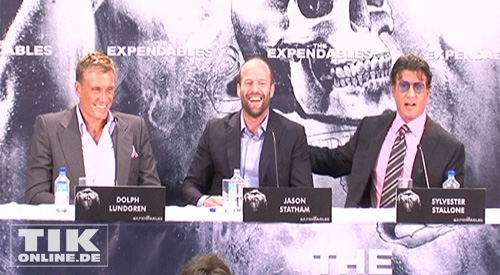 Dolph Lundgren, Jason Statham und Sylvester Stallone (Foto: HauptBruch GbR)