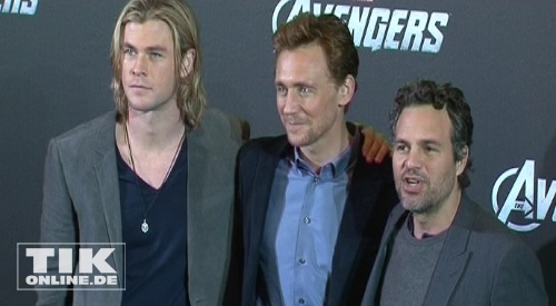 The Avengers - Chris Hemsworth, MArk Ruffalo, Tom Hiddleston (Foto: HauptBruch GbR)
