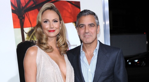 George Clooney und Stacy Keibler 