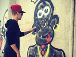 Justin Bieber: Graffiti für die Philippinen