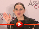 Marion Cotillard und Michael Fassbender bei der PK zu „Assassin’s Creed“ in Berlin