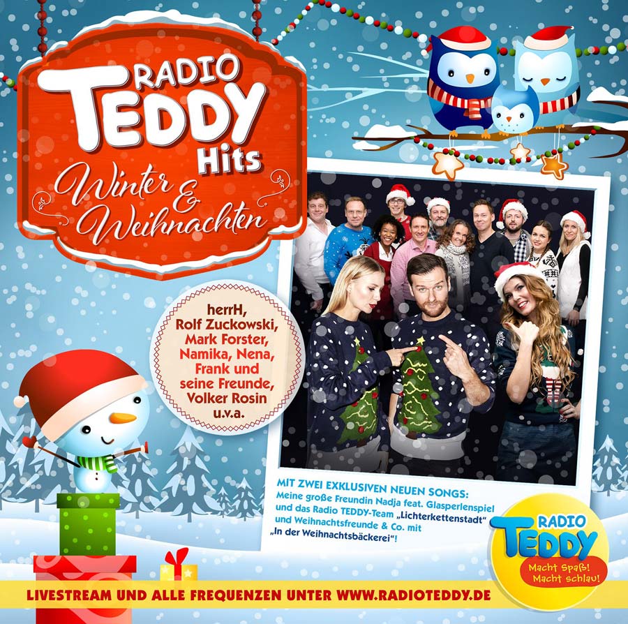 „Radio TEDDY Hits“ für Winter und Weihnachten Tolle CDs