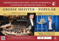 Musik-Highlight im Herbst – „Große Meister Populär“ in der Berliner Philharmonie