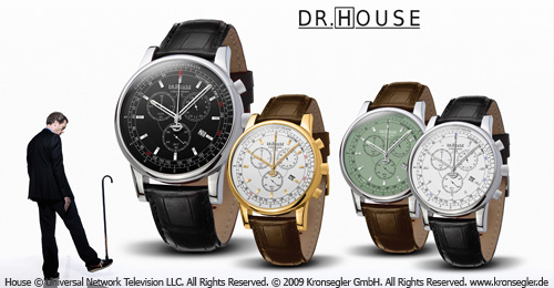 Dr. House Uhr (Foto: House © Universal Network Television LLC. All Rights Reserved / 2009 Kronsegler GmbH. All Rights Reserved. www.kronsegler.de)