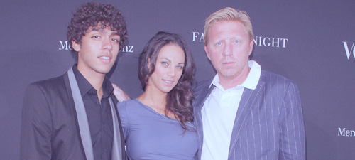 Boris Becker mit Frau Lilly und Sohn Noah Gabriel (Foto: Markus Nass / Brauer Photos fuer Mercedes-Benz)