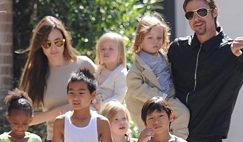 Brangelina mit Kids 