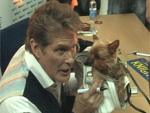 David Hasselhoff: Tierische Autogramme