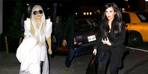 Lady Gaga, Kim Kardashian