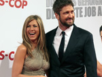 Kautions Cop Premiere: Aniston und Butler wollen nur gute Freunde sein