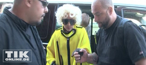 Lady Gaga am Airport TXL (Foto: HauptBruch GbR)