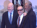 Jack Nicholson und Morgan Freeman: Filmpremiere im Regen!