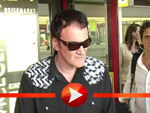 Quentin Tarantino zur Premiere in Berlin gelandet