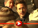 Rachel McAdams und Robert Downey Jr. machen die Autogrammjäger Glücklich