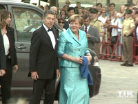 Natürlich waren auch wieder Kanzlerin Angela Merkel und ihr Ehemann Joachim Sauer Gast bei den Bayreuther Festspielen 2015