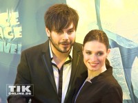 Nevio Passaro mit seiner Freundin Verena bei der "Ice Age Live"-Premiere in Berlin