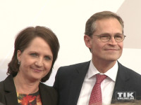 Berlins Regierender Bürgermeister Michael Müller und seine Frau Claudia bei der Bertelsmann Party 2015