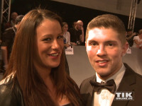 Joey Heindle mit seiner Freundin Justine Dippl beim Echo 2015