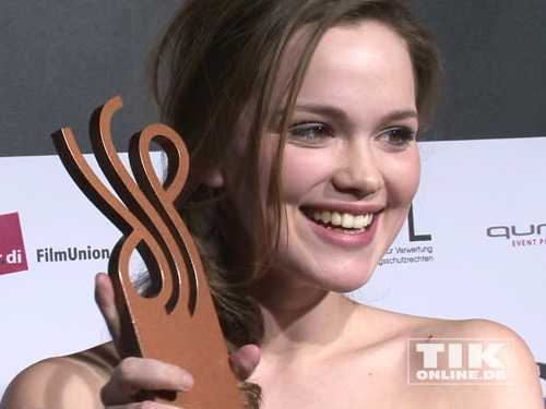 Emilia Schüle beim Deutschen Schauspielerpreis 2014