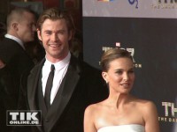 Chris Hemsworth und Natalie Portman auf dem roten Teppich in Berlin