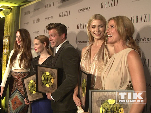 Die Gewinner der "Best Dressed Awards" 2014: Mareile Höppner, Lena Gercke, Ken Duken, Karoline Herfurth und Julia Malik