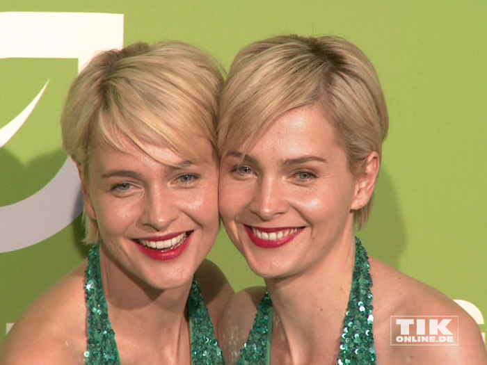 Die Meise-Zwillinge Nina und Julia beim GreenTec Award 2015