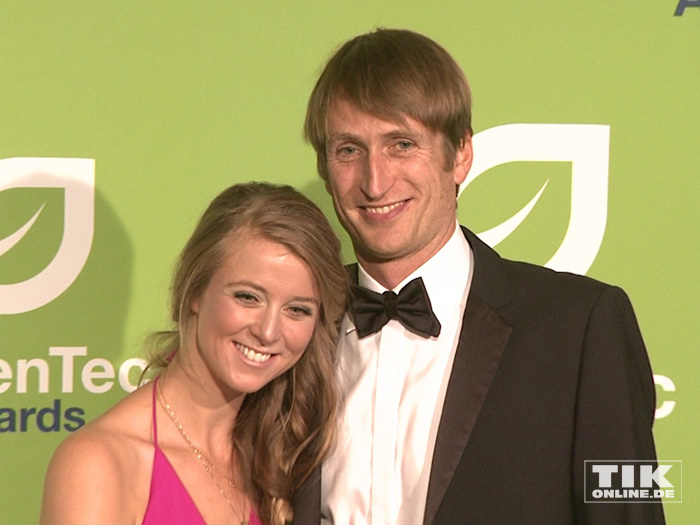 Nina Eichinger und ihr Freund Fritz Meinikat beim GreenTec Award 2015