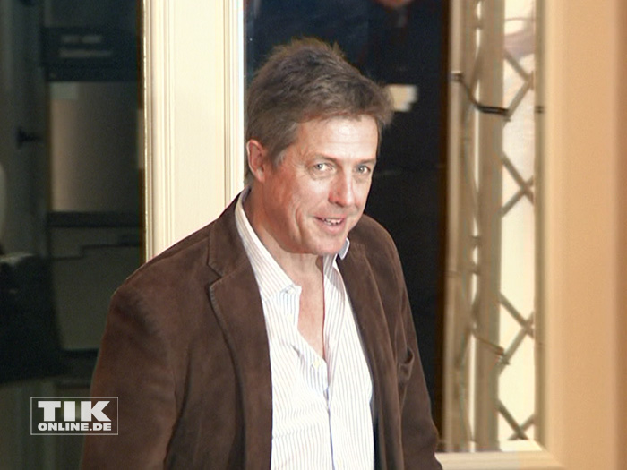 Hugh Grant gut gelaunt