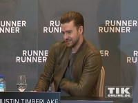 Justin Timberlake stellt seinen Film „Runner, Runner“ in Berlin vor